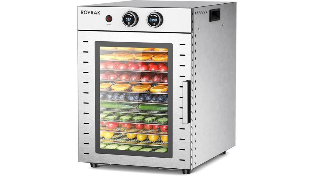 12 tray food dehydrator machine