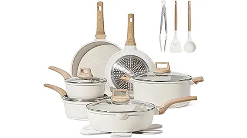 16 piece nonstick cookware set