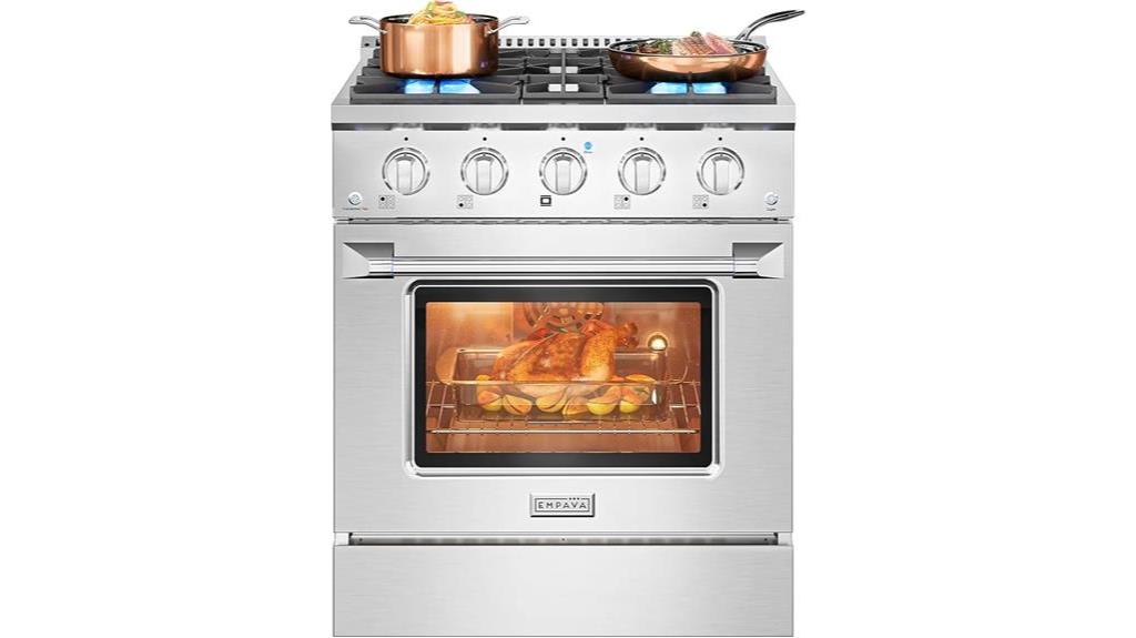 30 inch empava gas range