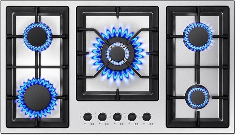 36 5 burner gas cooktop