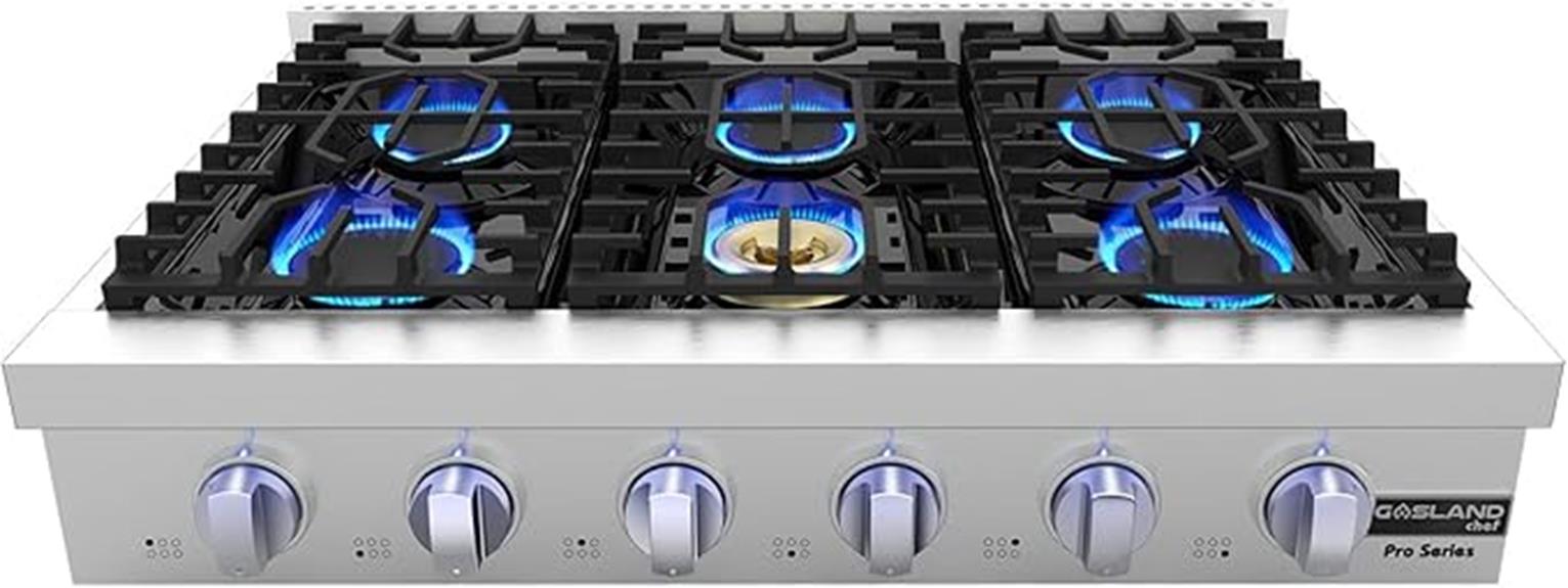 36 inch gas cooktop