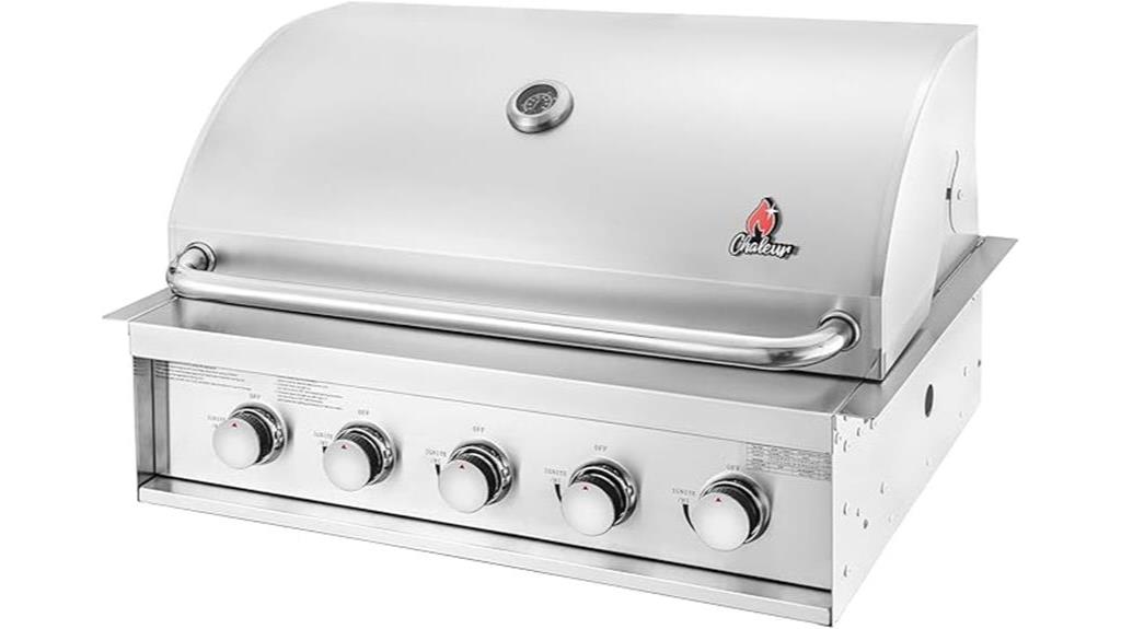 chaleur 5 burner gas grill