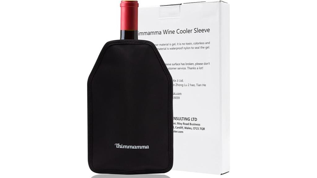 chilled wine bottle sleeve