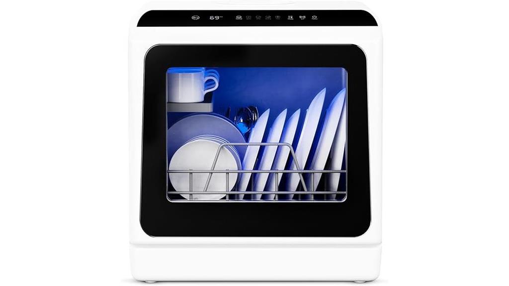 compact countertop dishwasher appliance