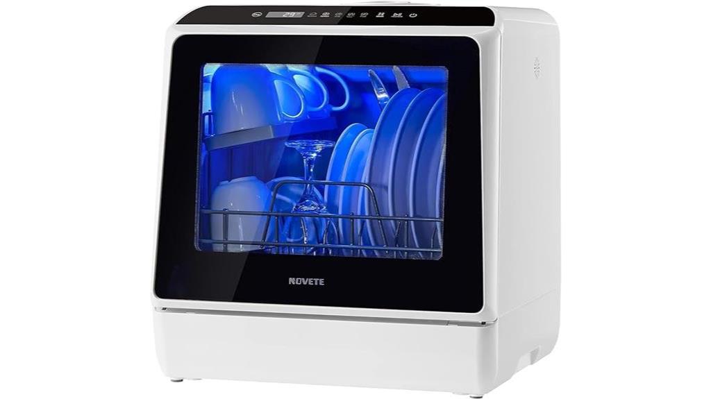 compact dishwasher with programs