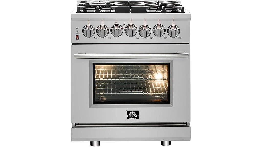 dual fuel range oven