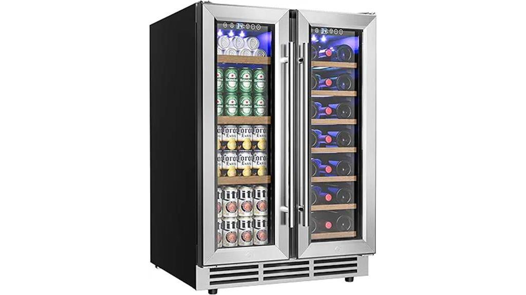 dual zone beverage cooler