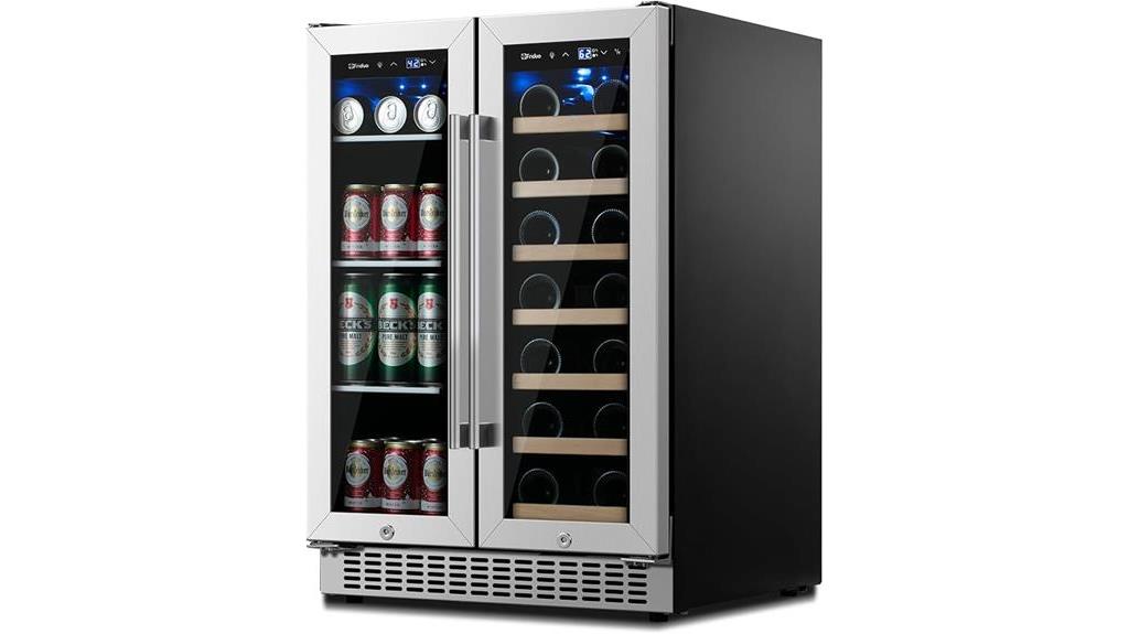 dual zone beverage cooler