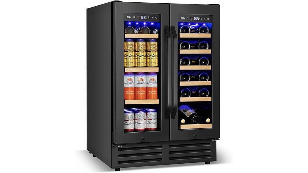 dual zone beverage cooler