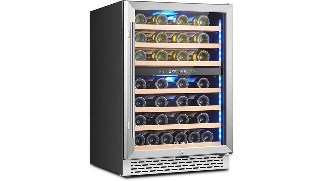 dual zone wine cooler