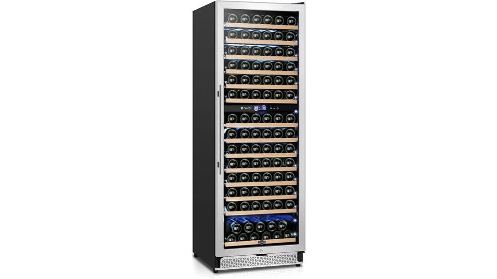 dual zone wine fridge