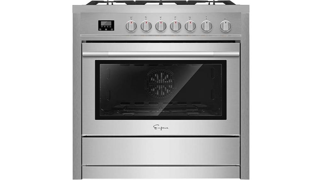 empava 36 inch gas range