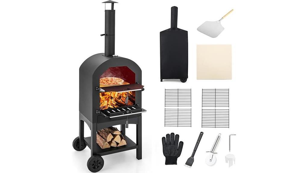 giantex outdoor pizza oven