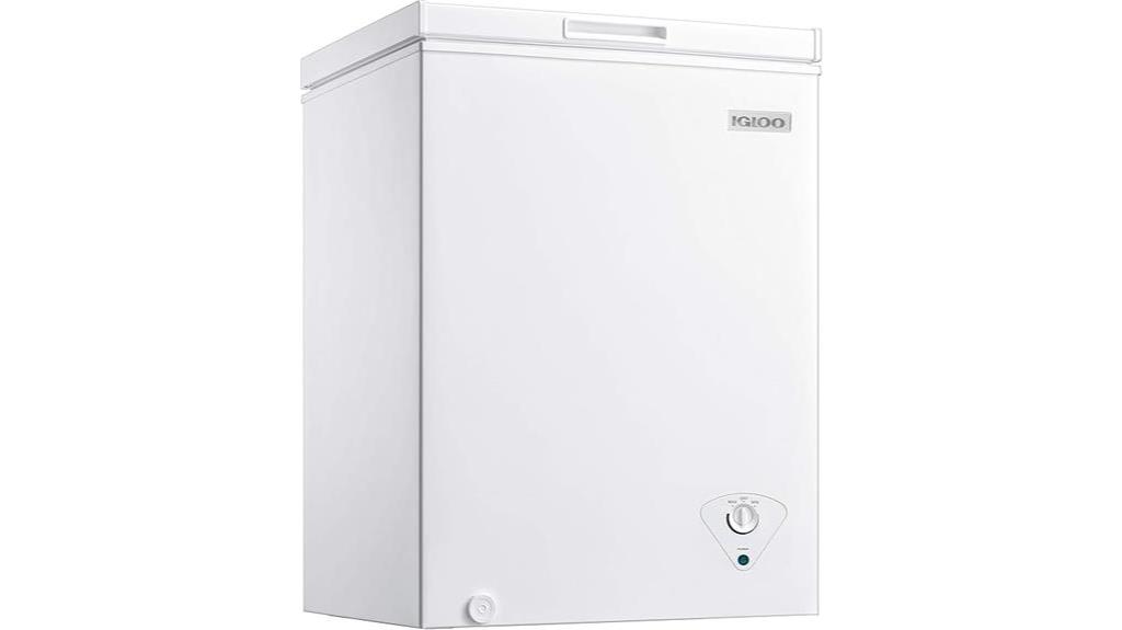 igloo 5 0 cu ft freezer