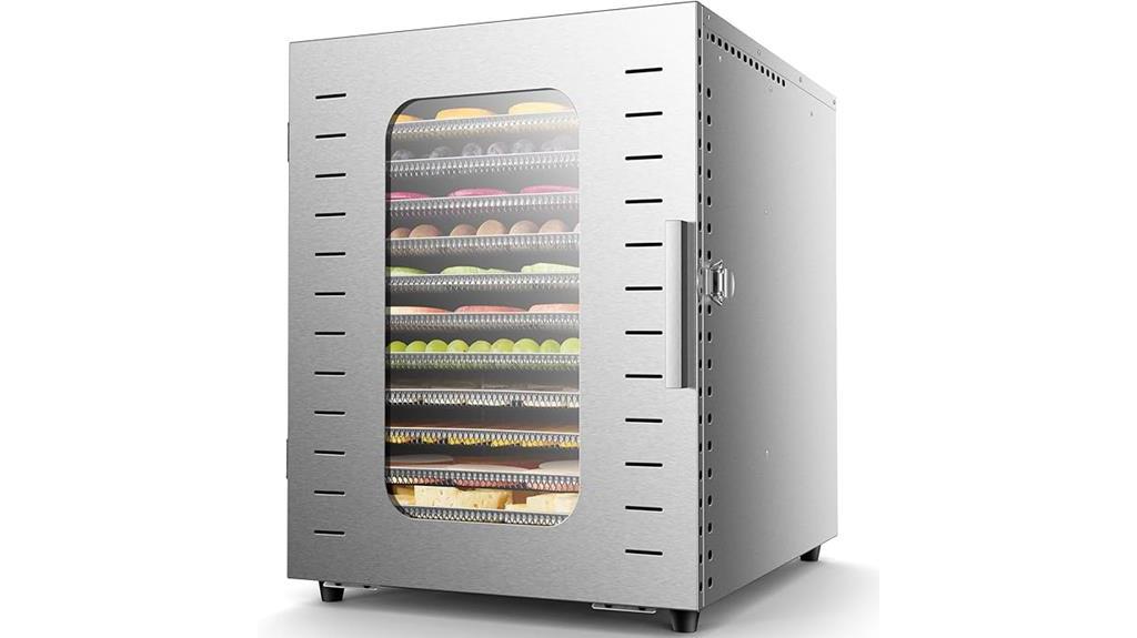 large 12 tray food dehydrator