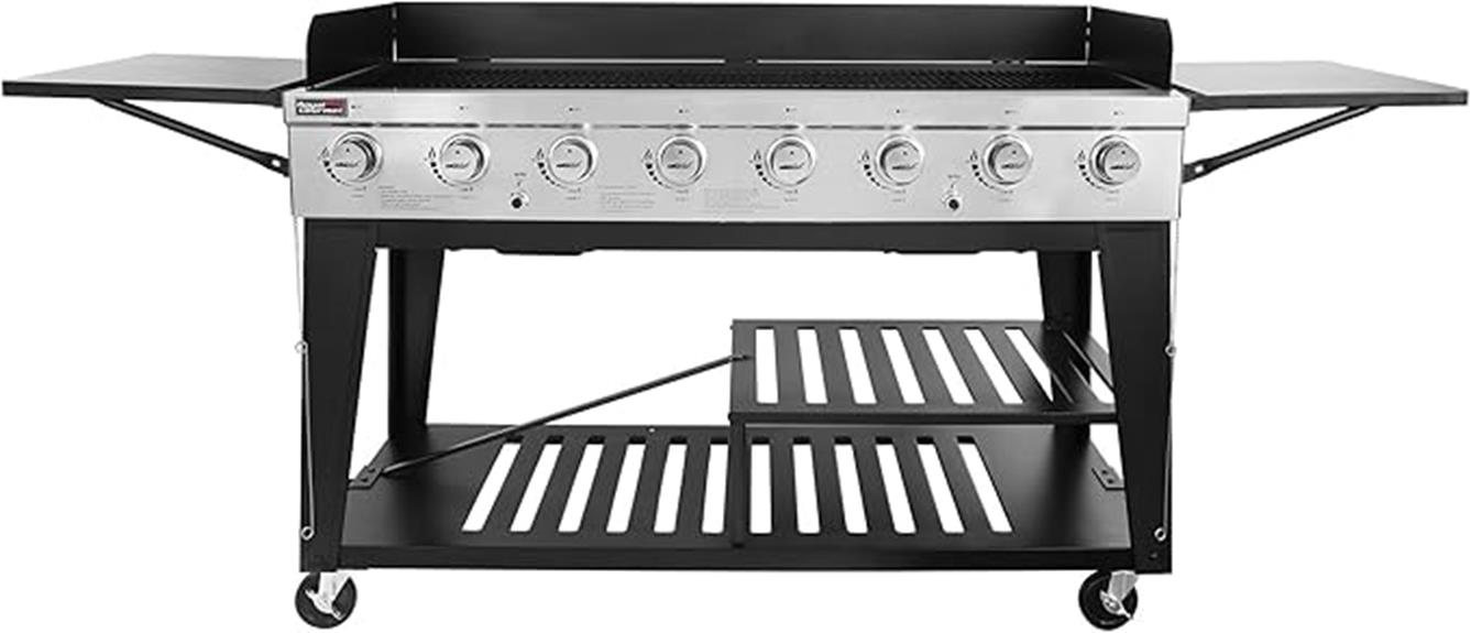 large capacity gas grill