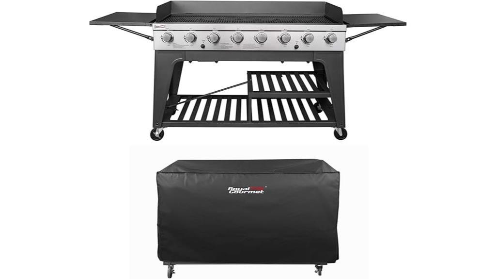 large capacity propane grill