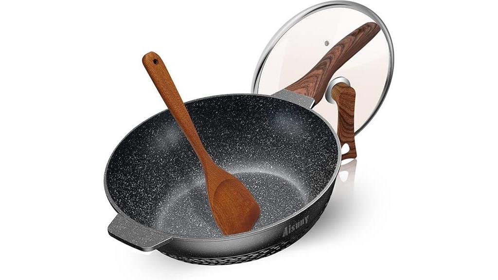 nonstick skillet with lid