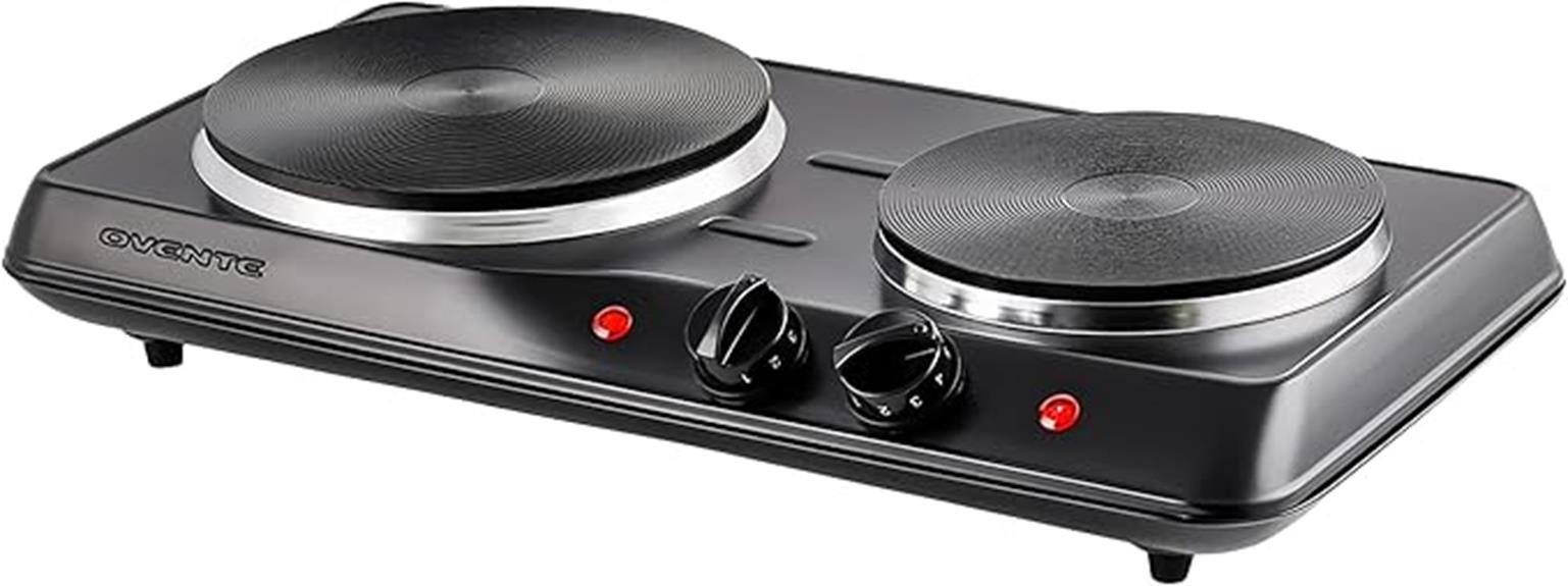 ovente double burner appliance