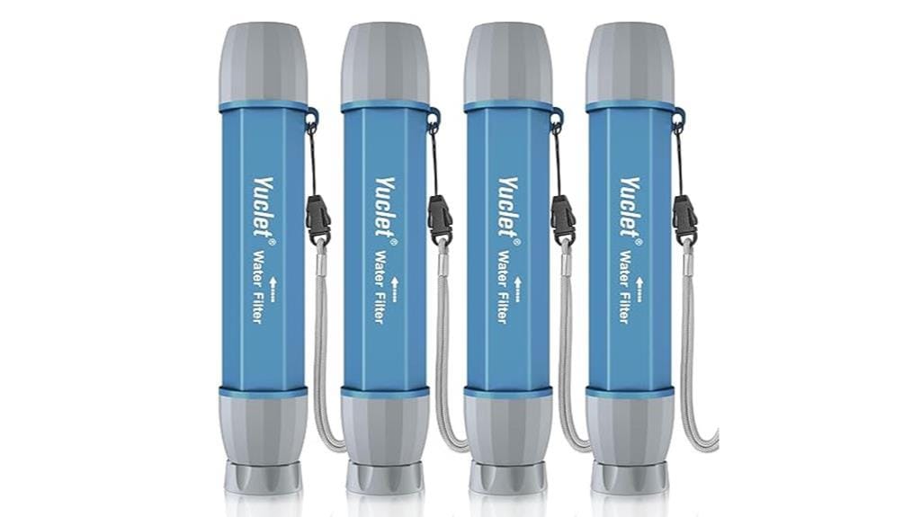 portable water filter straws