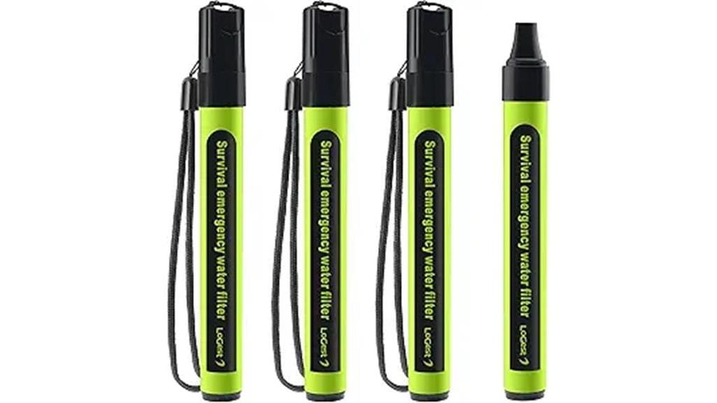 portable water filter straws