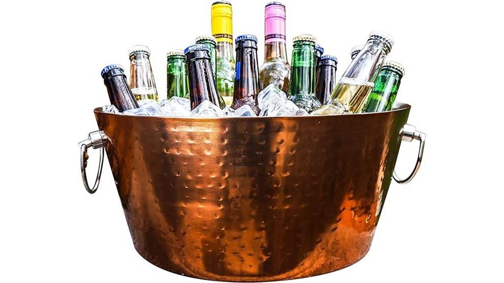 rose gold ice bucket