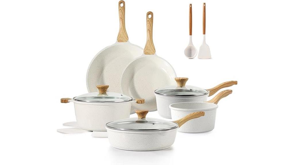 sensarte 16 piece cookware set