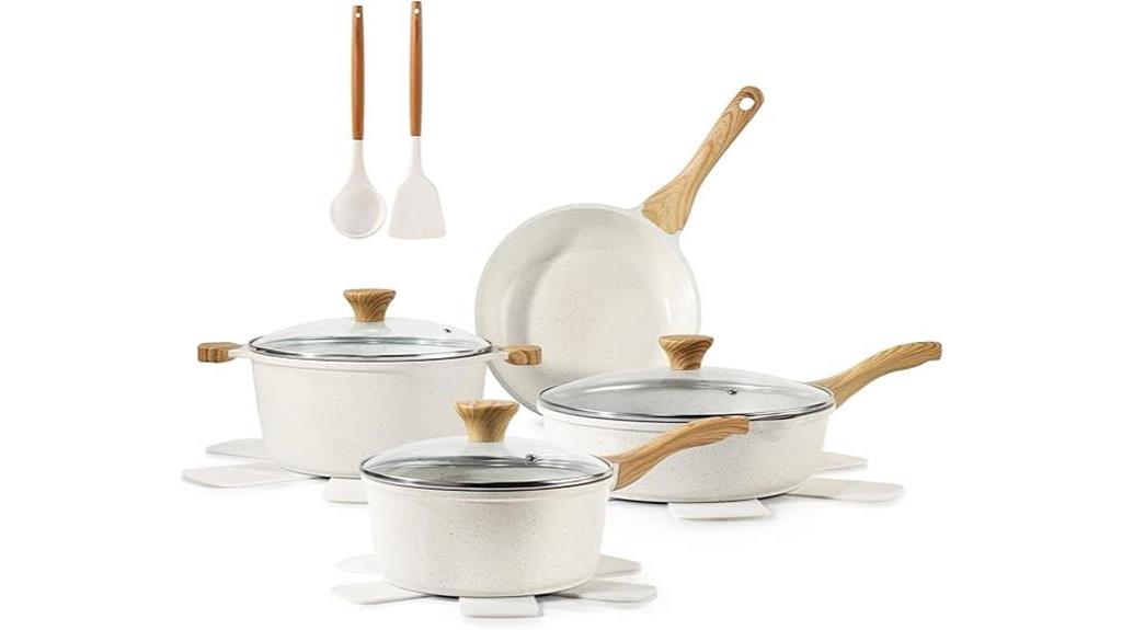 sensarte ceramic cookware set