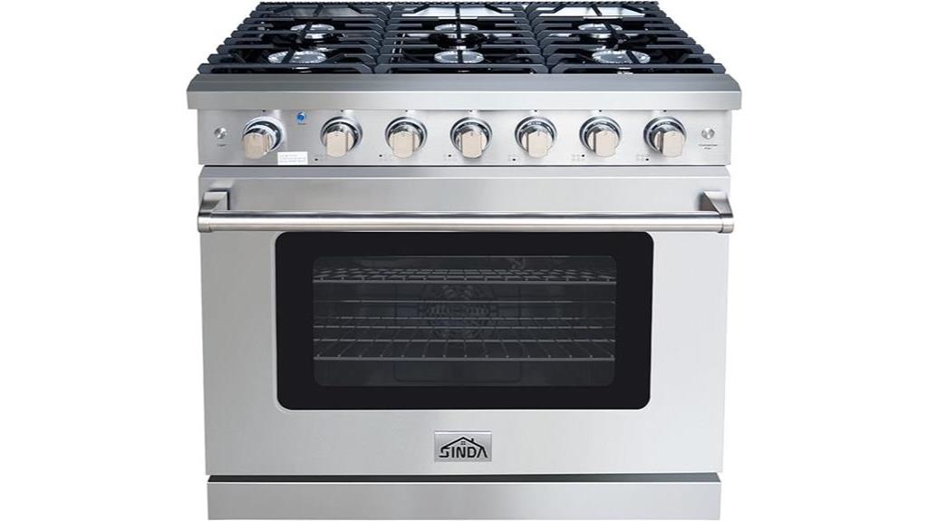 sinda 36 gas stove