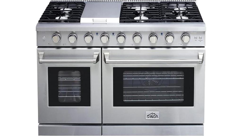 sinda 48 gas range