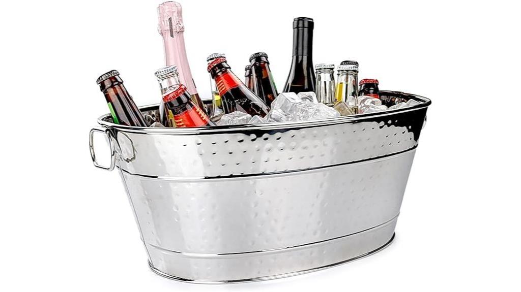 stainless steel beverage tub