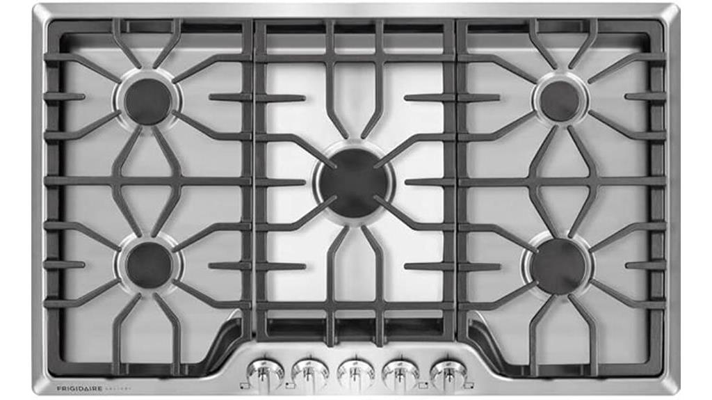 stainless steel gas cooktop