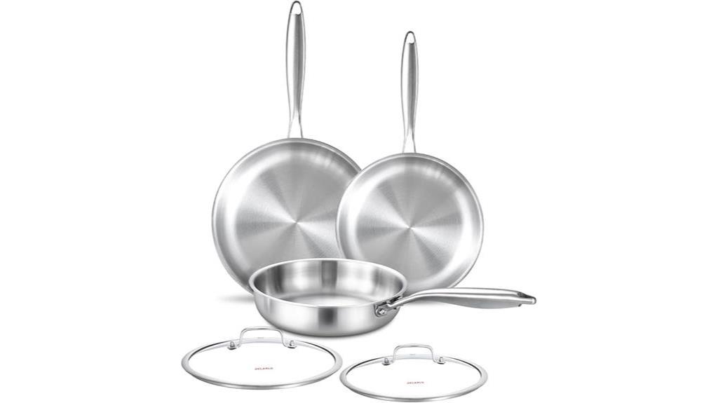 tri ply stainless steel cookware