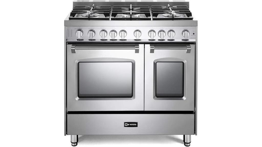 verona double oven gas range