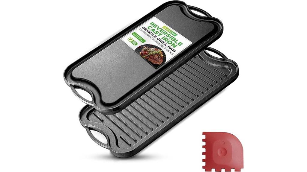 versatile cast iron griddle