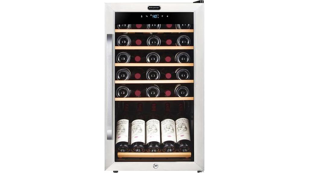 whynter 34 bottle wine cooler