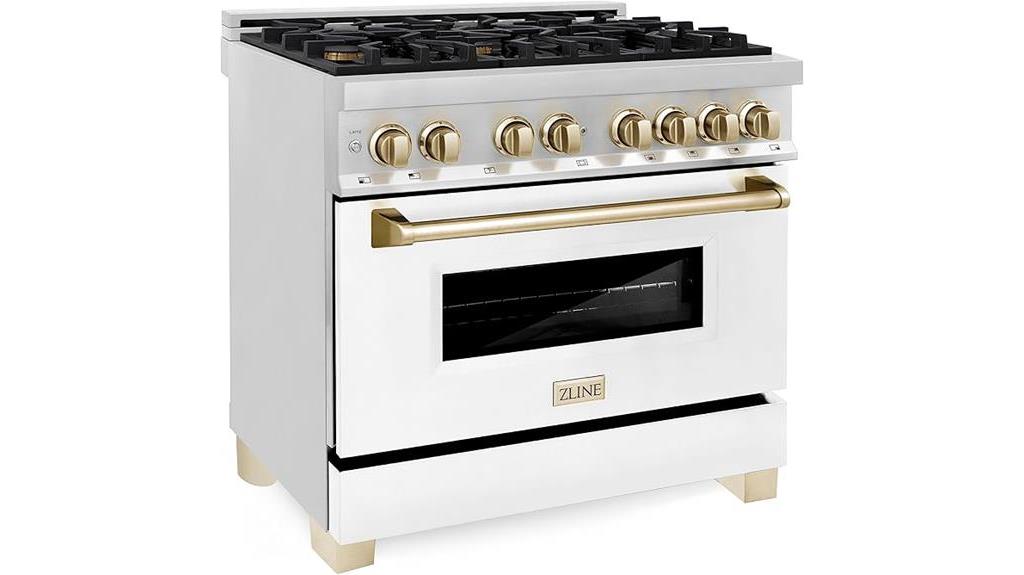 zline 36 dual fuel range