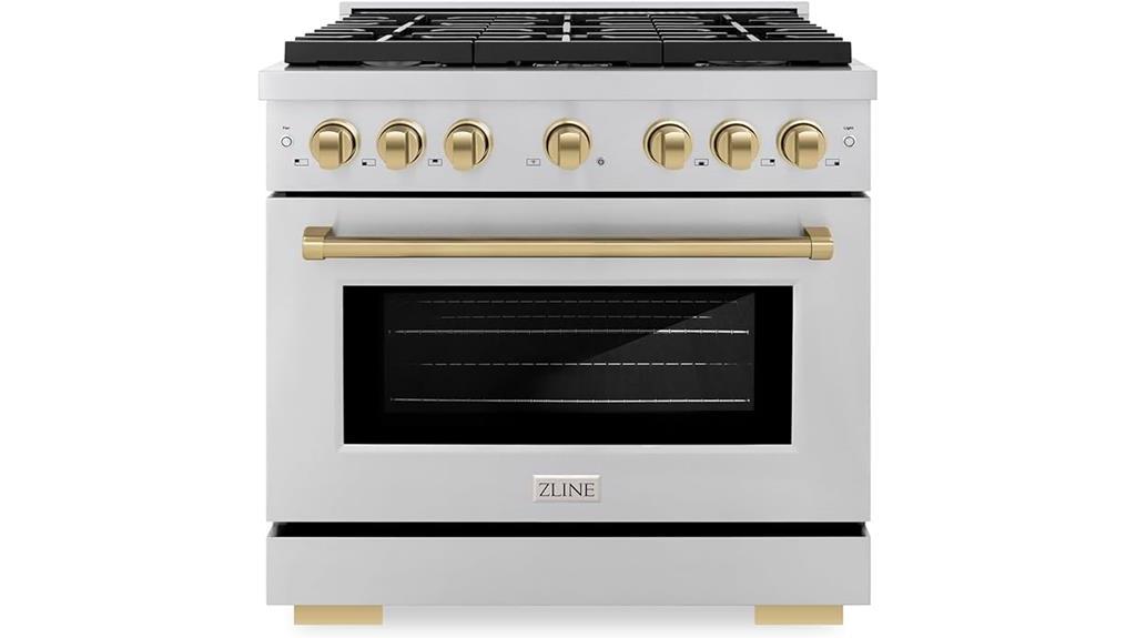 zline 36 gas range