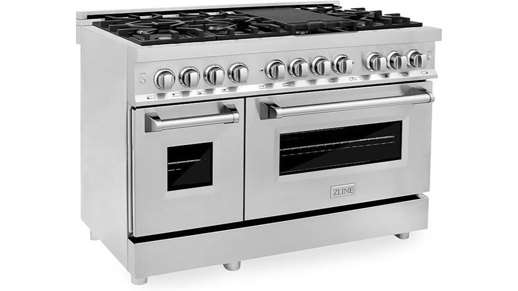 zline 48 dual fuel range