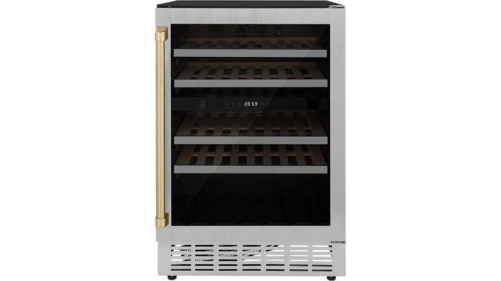 zline dual zone wine cooler