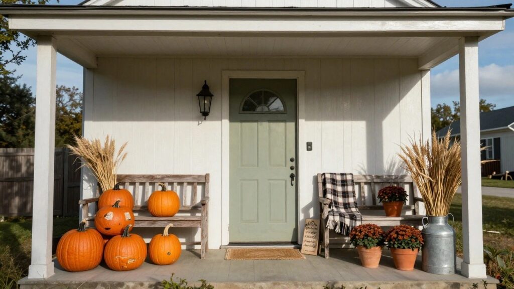 15 Rustic Farmhouse Fall Front Porch Decor Ideas For A Cozy Entryway